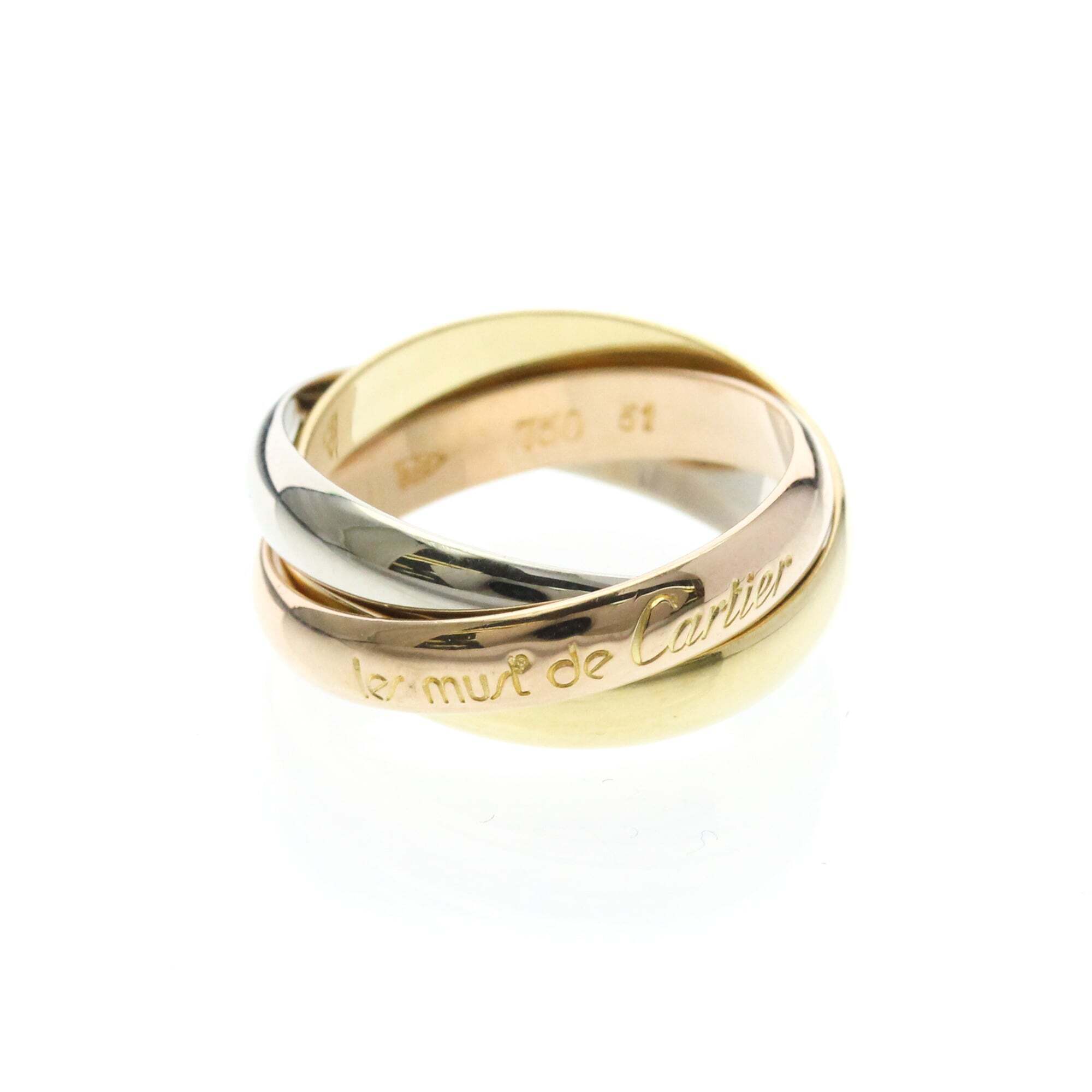 Cartier Trinity Ring Yellow Gold 18kPink Gold 18kWhite Gold 18k Polished